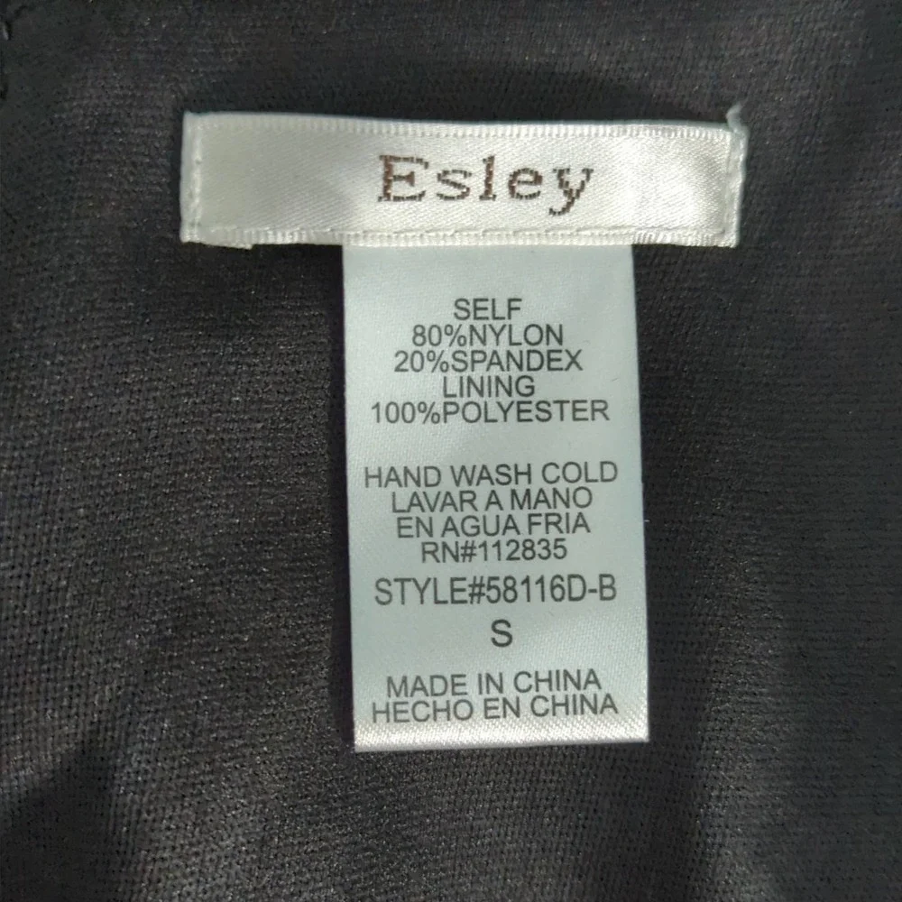 Esley Black Sequins Sleeveless Dress |‎ SMALL